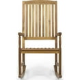 thumbnail image 1 of Noble House Arcadia Outdoor Acacia Wood Rocking Chair Teak, 1 of 4