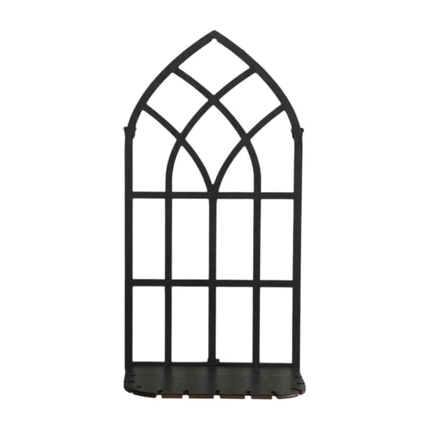 Aplique de vela para ventana, estante flotante, adorno decorativo de pared para sala de estar Estilo B