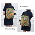 thumbnail image 4 of FORMRS Women's Travel Backpack Purse Anti-Theft Hidden Pockets Casual Shoulder Bag, Pink Oranges, 4 of 7