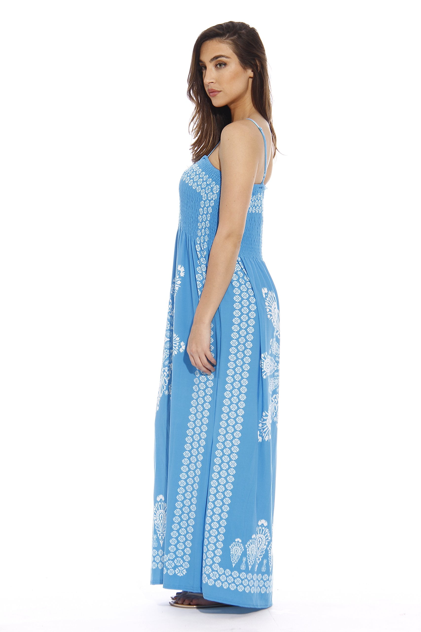 Fit - Sundresses (Turqoise Maxi, Medium 