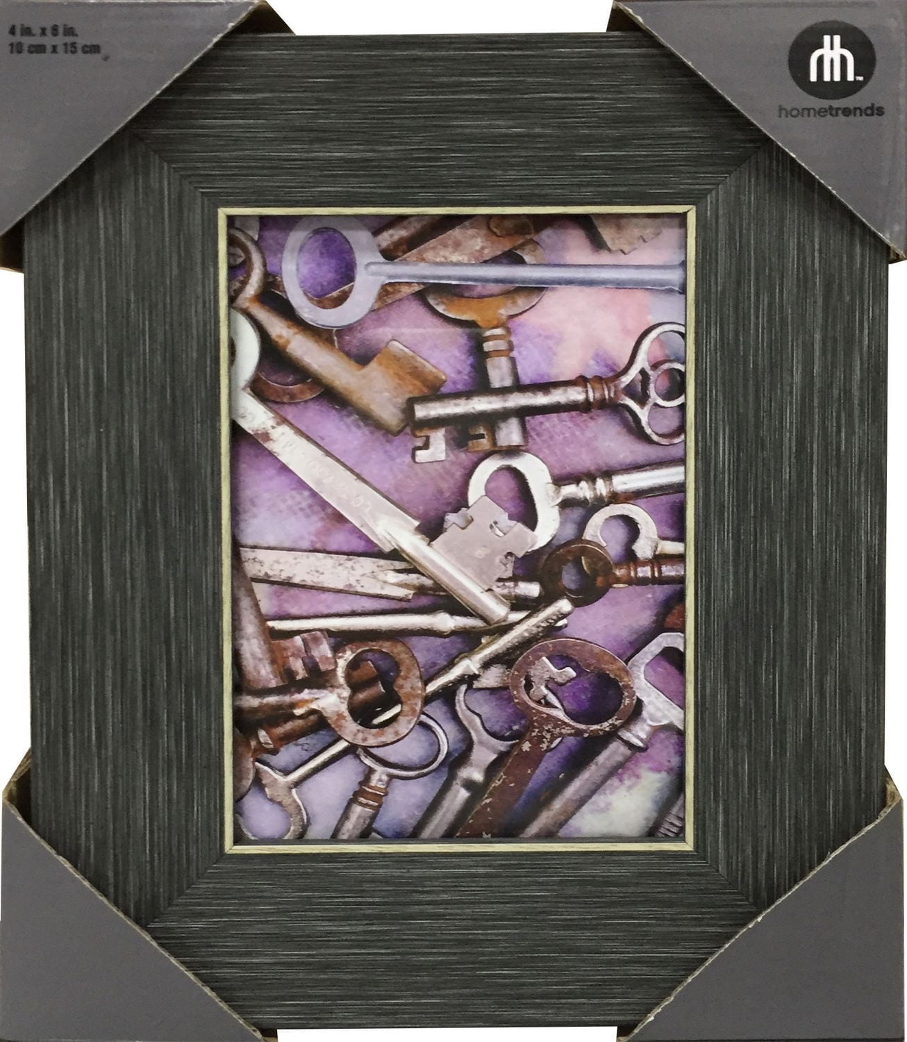 hometrends Grey Wood 4X6 Photo Frame