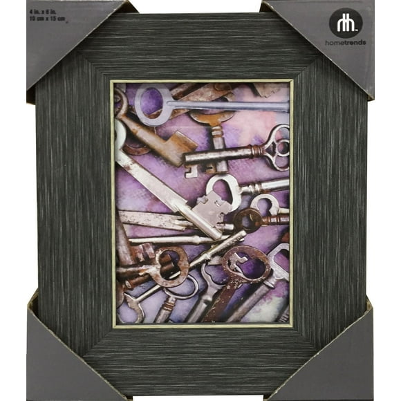 hometrends Grey Wood 4X6 Photo Frame
