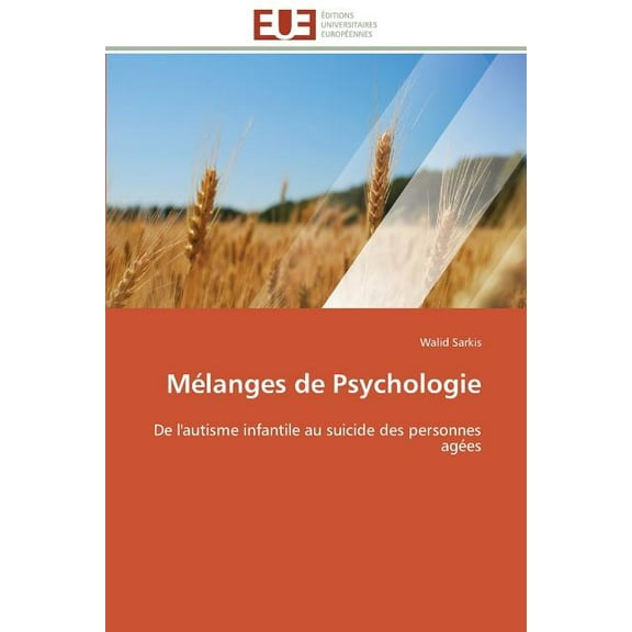 Melanges de Psychologie (Paperback)