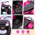 thumbnail image 5 of EastVita 12V Kids Ride on ATV, All Terrain Ride on Car for Toddlers, Ride on Electric Vehicle Toys with LED Light, Music, USB, for 3 Age +Child Gift, 5 of 6