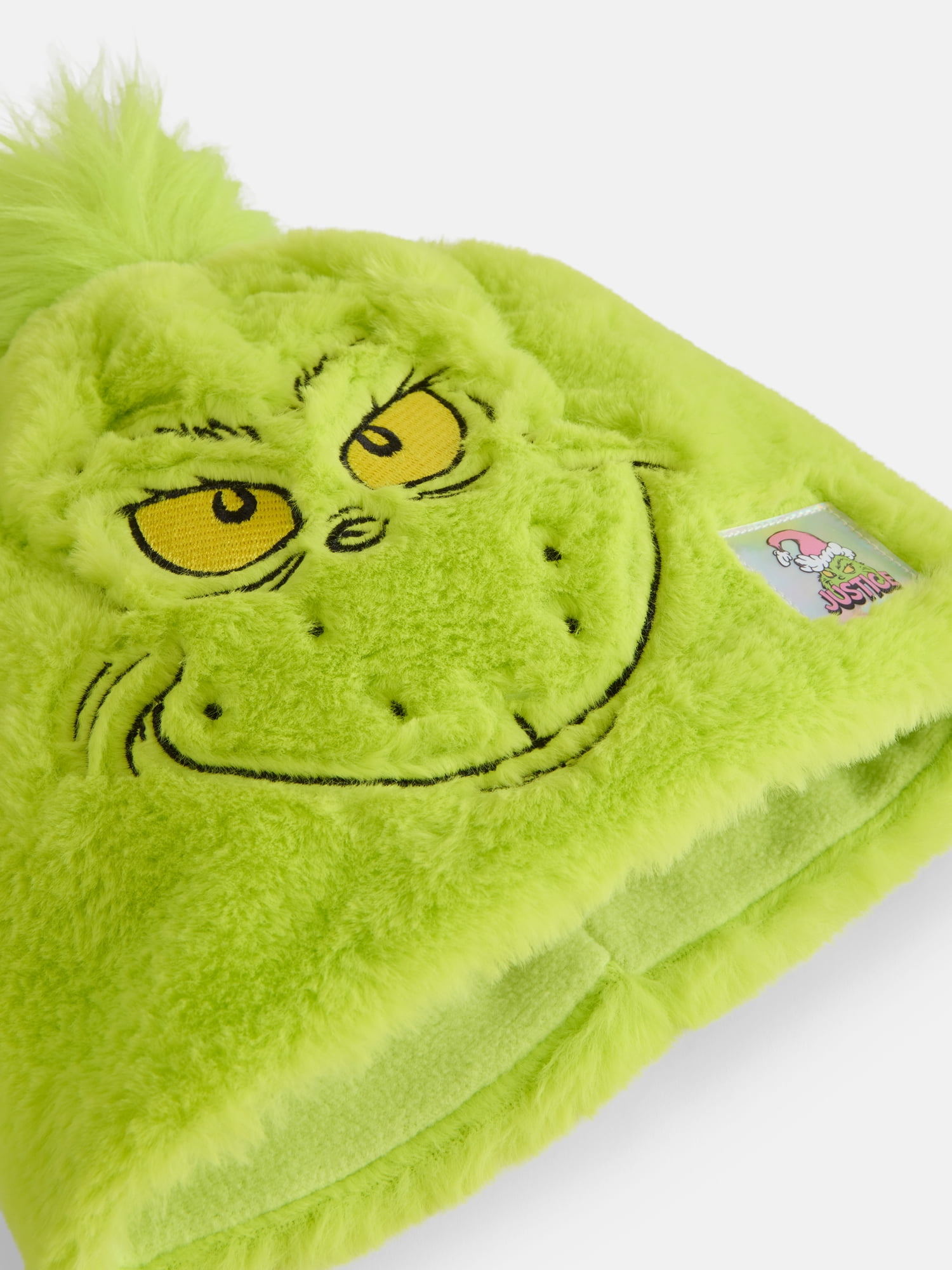 Justice Girls x Dr. Seuss' The Grinch Faux Fur Hat and Glove Set, Green