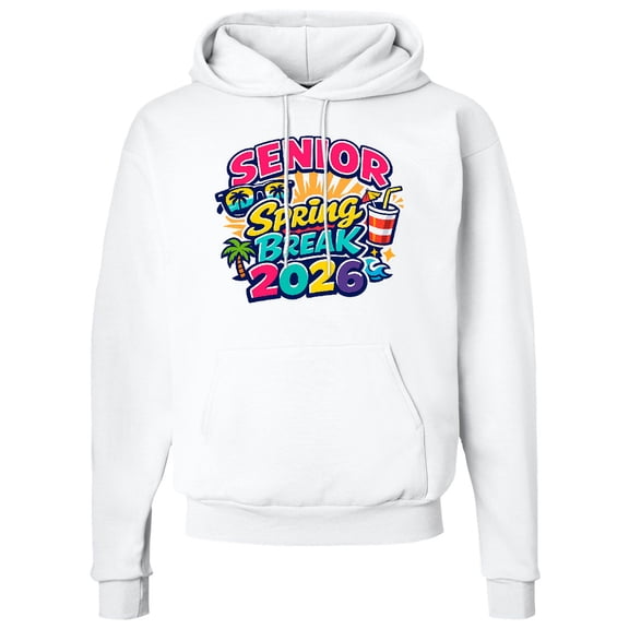 Inktastic Senior Spring Break 2026 Adult Hoodie Sweatshirt