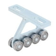 thumbnail image 3 of Chariot de Levage pour Installation de Palan électrique, Ensemble de Chariot à Rouleaux, Ensemble de Chariot à 8 Roues, Ensemble de Poulie de Type T Argenté pour Canal de Support Plus Grand, 3 of 8