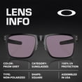 thumbnail image 4 of Oakley OO4123 Holbrook Metal Square Shaped Non-Polarized Sunglasses for Men - Includes Official Eyewear Kit - Matte Black Frame with Prizm Grey Lens, 4 of 6
