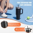 thumbnail image 6 of Thermal Coffee Cup 40oz, Double Walled Travel Mug, Leakproof Sports Water Bottle, 6 of 6