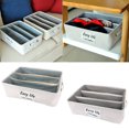 thumbnail image 4 of 3 rejillas caja de almacenamiento de ropa interior contenedor organizador de tela cubo cesta verde SM SunniMix Calzoncillo de almacenamiento de ropa interior, 4 of 7