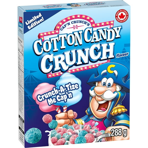 Cap’n Crunch’s Cotton Candy Crunch Flavour Cereal, CAPTAIN CRUNCH CAPN CRUN LTO