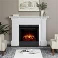 thumbnail image 2 of Real Flame Manus 64" Modern Wood Grand Electric Fireplace in White, 2 of 15