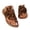 Brown, variant on Stylago Flat Sandals for Women Suede Slip on Walking Dressy Slides Wide Width Summer Slippers Toe Ring Outdoor Shoes Black Size 7