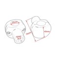thumbnail image 3 of Motorcycle Bar Clamp 1 Inch Handlebar Riser Kit Mount for 900 VTX 1300 1800,25mm, 3 of 5