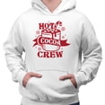 thumbnail image 2 of Hot Cocoa Crew Hoodie Sweatshirt Unisex Small White, 2 of 5