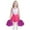 Pink, variant on Big Girls Cheerleading Outfits Active Sleeveless Dress Handball Stocking 3Pcs Set, Sizes 7-8Y