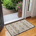 thumbnail image 2 of Beige Geometric Chevron Diamond Pattern Door Rugs,Washable Non Slip Door Mats Indoor,Decorative Door Mats,Entry Mat Indoor for Entrance,Bedroom,Kitchen,Bathroom,30"x17", 2 of 6