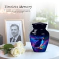 thumbnail image 6 of Puffin Small Urns For Adult Male Small, Mini Urn For Ash For Women, Miniature Urns For Human Ashes Adult Male, Ashes Keepsake For Men, Blue Urn For Male And Female, 3 Inch, 6 of 7