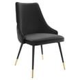 thumbnail image 3 of Modway Adorn 17.5" Tufted Performance Velvet Dining Side Chair in Black, 3 of 9