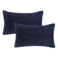 thumbnail image 4 of Phantoscope Pillow Covers Set of 2, 12x20 inch, Corduroy Velvet, Navy, Decorative Couch Cushion Covers, 4 of 6