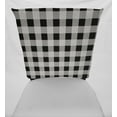 thumbnail image 2 of Buffalo Check Plaid Dining Room Chair Back Covers or Seat Covers by Penny's Needful Things (Chair Back Cover Only) (18 W x 17 H CHAIR BACK) (White), 2 of 3