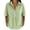 Green, variant on Womens Striped Shirts Summer Fashion Casual Striped Short Sleeve Lapel T Shirt Everyday Wear Grey S