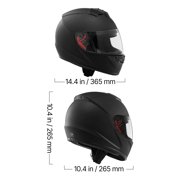 KFFKFF Full Face Motorcycle Helmet, Lightweight and Comfortable Adult Motocross Helmet with Clear Visor, Suitable for Street and Dirt Bikes - DOT Certified (M Size)