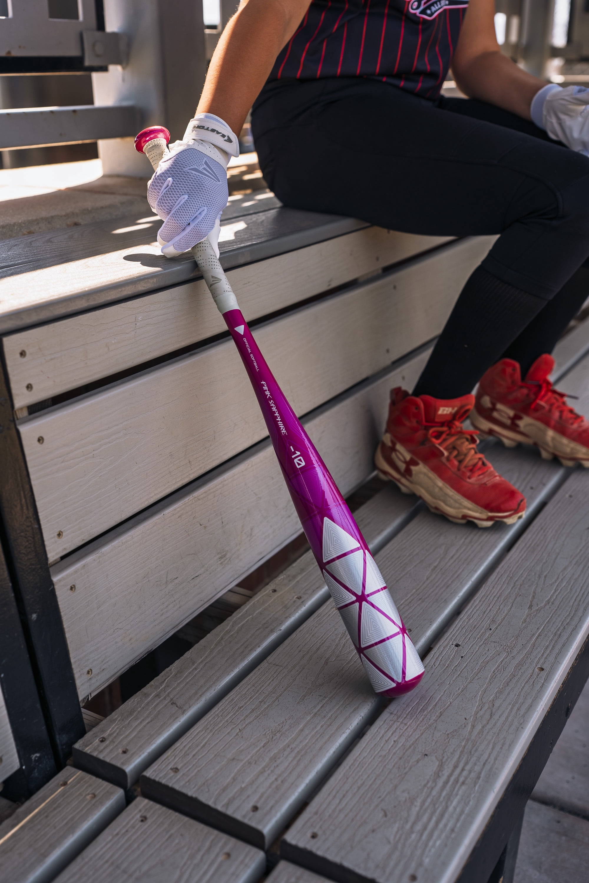 EASTON PINK SAPPHIRE -10, Fastpitch Softball Bat, 27"/17oz