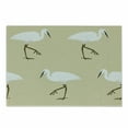 thumbnail image 1 of Egret Cutting Board, Repeating Pattern of Leg Standing Heron Birds, Decorative Tempered Glass Cutting and Serving Board, in 3 Sizes, by Ambesonne, 1 of 2