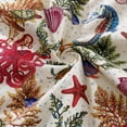 thumbnail image 5 of YIUME Hawaiian Shirt For Women Marine Life Seahorse Octopus Shirt Short Sleeve, 5 of 7