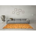 thumbnail image 3 of Ahgly Company Indoor Square Abstract Orange Modern Area Rugs, 8' Square, 3 of 4