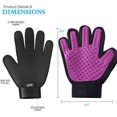 thumbnail image 2 of (Morado) Guantes de aseo para mascotas, guantes de limpieza para mascotas, guantes de cepillado para perros, guantes de masaje y aseo para gatos, guantes para muda de pelo., 2 of 4