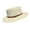 Milky White, variant on Straw Hat Wide Brim Flat Top Design Faux Leather Strap Metal Buckle Decor Sun Hat Beach Vacation Hat