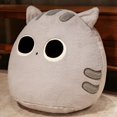 thumbnail image 1 of 10cm Lovely Cartoon Cat Dolls Stuffed Soft Animal Kitten Plush Pillow Toys Kawaii White Black Cat Gift for Children Girlsgray10cm Deng Xun unisex, 1 of 2