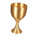 thumbnail image 2 of Copas de latón clásicas, vaso reutilizable para beber, cáliz de latón, vaso hecho duradero para decoración de accesorios de 20ml BLESIY copa de vino, 2 of 3