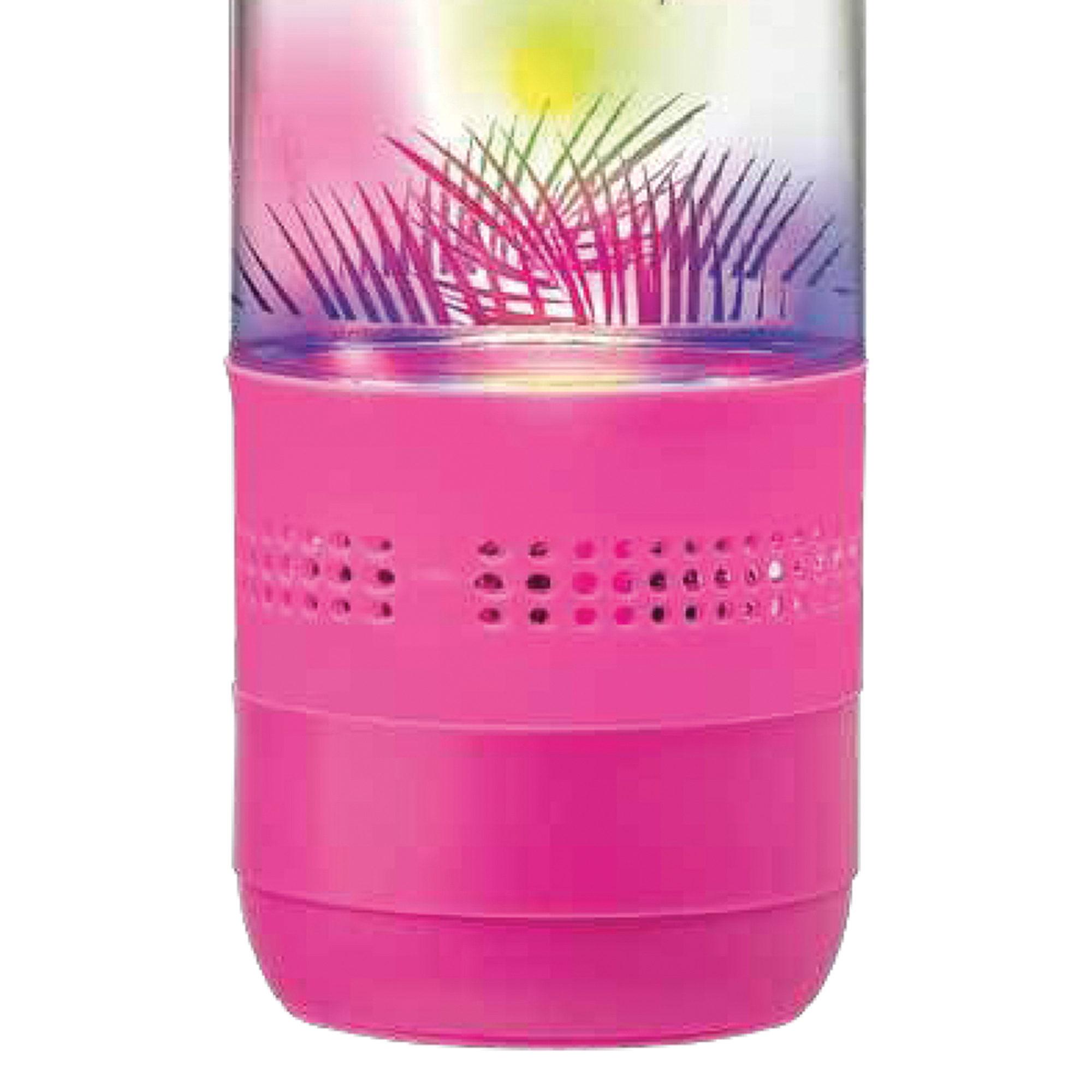 SYLVANIA SP717-PINK Holographic Light Water Bottle with Integrated Bluetooth(R) Speaker (Pink)