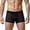 Black, variant on Mens Mesh Boxer Underwear Solid Color Lightweight Elastic Briefs Low Rise Breathable Underpants