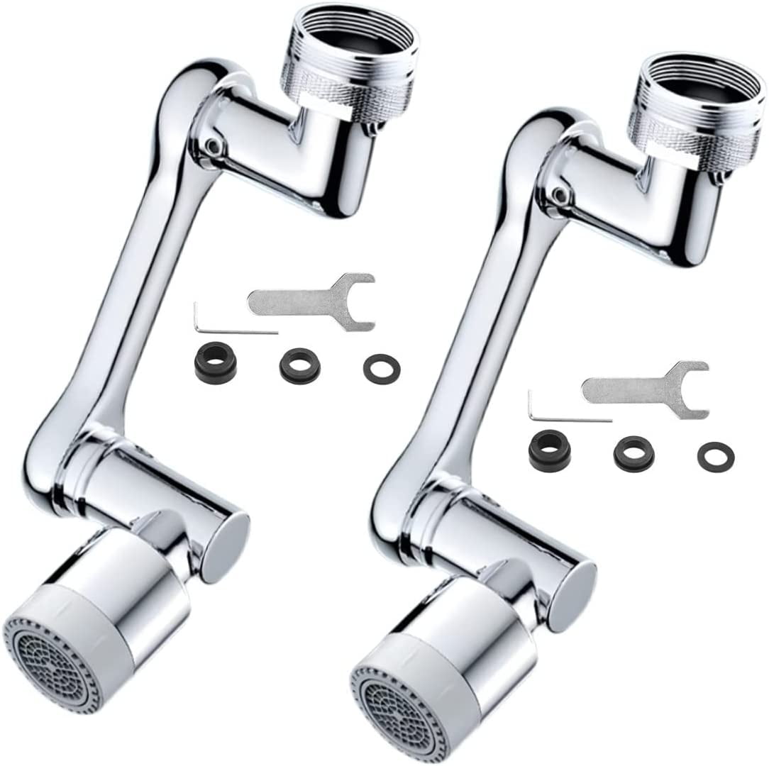 Faucet Extender, Large Angle Rotating Splash Filter Faucet Aerator