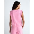 thumbnail image 3 of Scoop Women's Sleeveless Ruffle Top, Sizes XS-XXL, 3 of 5