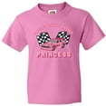 thumbnail image 3 of Inktastic Daddy's Racing Princess Pink Race Car Youth T-Shirt, 3 of 5