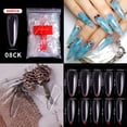 thumbnail image 1 of Fiudx Uñas Francesas Puntiagudas, Uñas de Ataúd Superlargas, Fáciles de Cortar y Pintar, Material Abs Ecológico, Ideal para Decoración de Uñas, Salón de Belleza o Fiestas, Regalo Perfecto para Tus Se, 1 of 3
