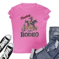thumbnail image 4 of HOWPAY Womens Graphic T Shirts Crew Neck Short Sleeve T-Shirt Vintage Loose Fit Casual Tee Tops Summer Lightweight Y2K Clothes Pink L, 4 of 4