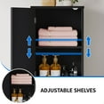 thumbnail image 5 of Dextrus 53" Tilt Out Laundry Hamper Cabinet, Laundry Hamper with Adjustable Shelf and Storage Basket, Black, 5 of 10