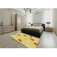 thumbnail image 4 of Ahgly Company Indoor Rectangle Patterned Banana Yellow Area Rugs, 8' x 10', 4 of 6