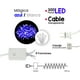 thumbnail image 3 of Serie Luz Led Azul/Blanco 300 Focos 8 Funciones 13.5 mt Transparente Navicolors  Paquete 3 pz Alta Resistencia, 3 of 3