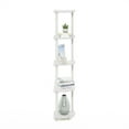 thumbnail image 6 of Furinno TURN-N-TUBE 5 Tier Corner Display Rack Multipurpose Shelving White/White, 6 of 6