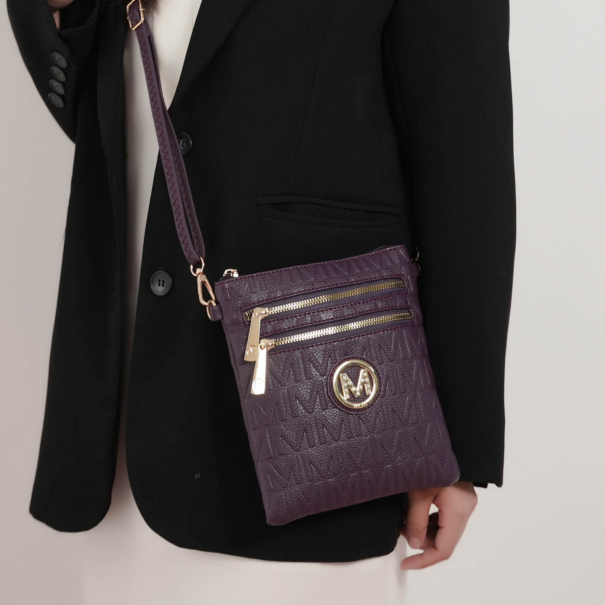 MKF Collection Scarlett Crossbody Bag, Vegan Leather Purses and Handbags for Women by Mia K