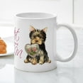 thumbnail image 5 of CafePress - Yorkie Mom Mug - 11 oz Ceramic Mug - Novelty Coffee Tea Cup, 5 of 6