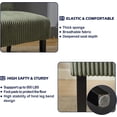 thumbnail image 4 of 43" Mini Armless Loveseat Sofa with USB Charging Ports for Small Spaces - Green Corduroy, 4 of 8