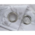 thumbnail image 4 of Olivia Gray Delano Quatrefoil Embroidered 38 x 84 in. Grommet Panel Pair in Silver/White (Set of 2), 4 of 7